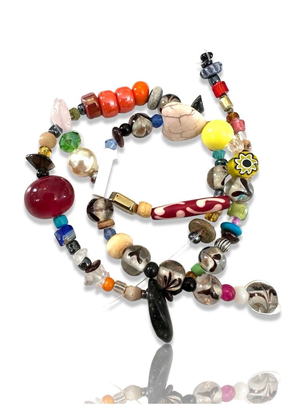 2 Strands Mixed Vintage Beads